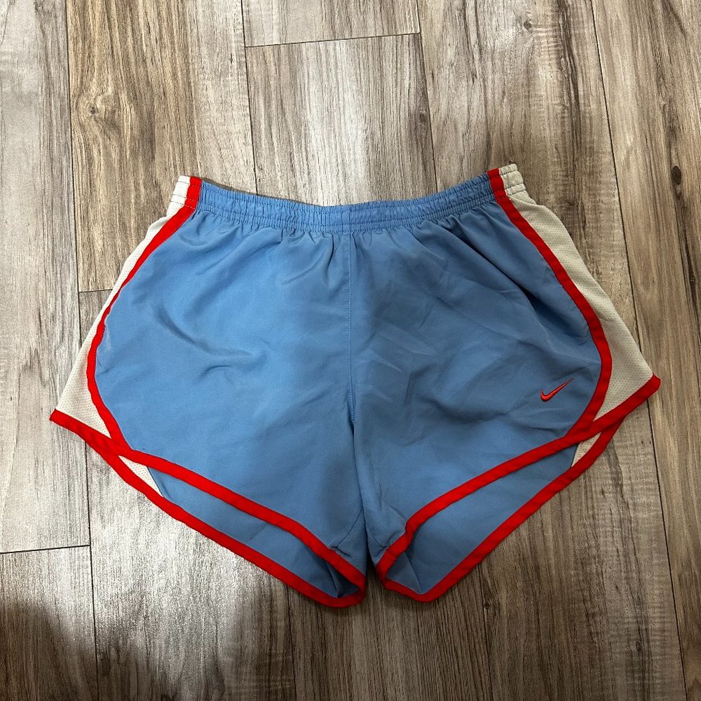 Nike Girl's Dri-FIT Tempo Running Shorts 3" Blue & Red Size L